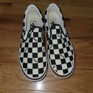 Vans Slip-On Stacked Checkerboard Skate Shoe